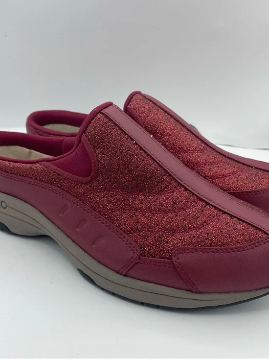 Easy Spirit red slip on glitter comfy sneakers women’s Size 7 1/2M - Picture 2 of 11